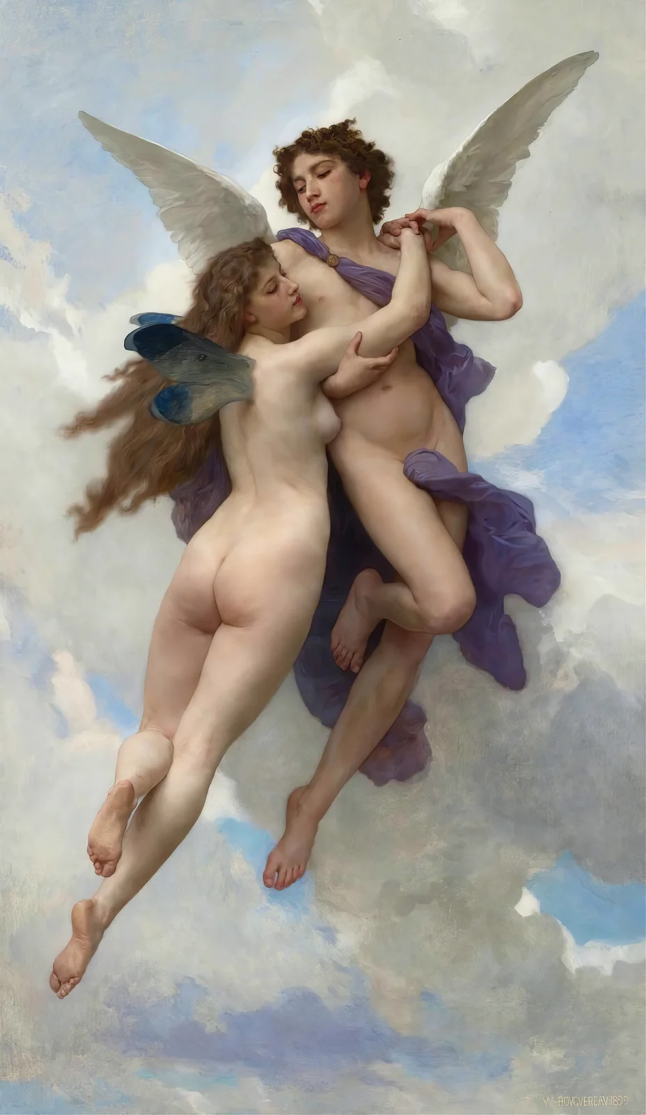 Love And Psyché av William Bouguereau