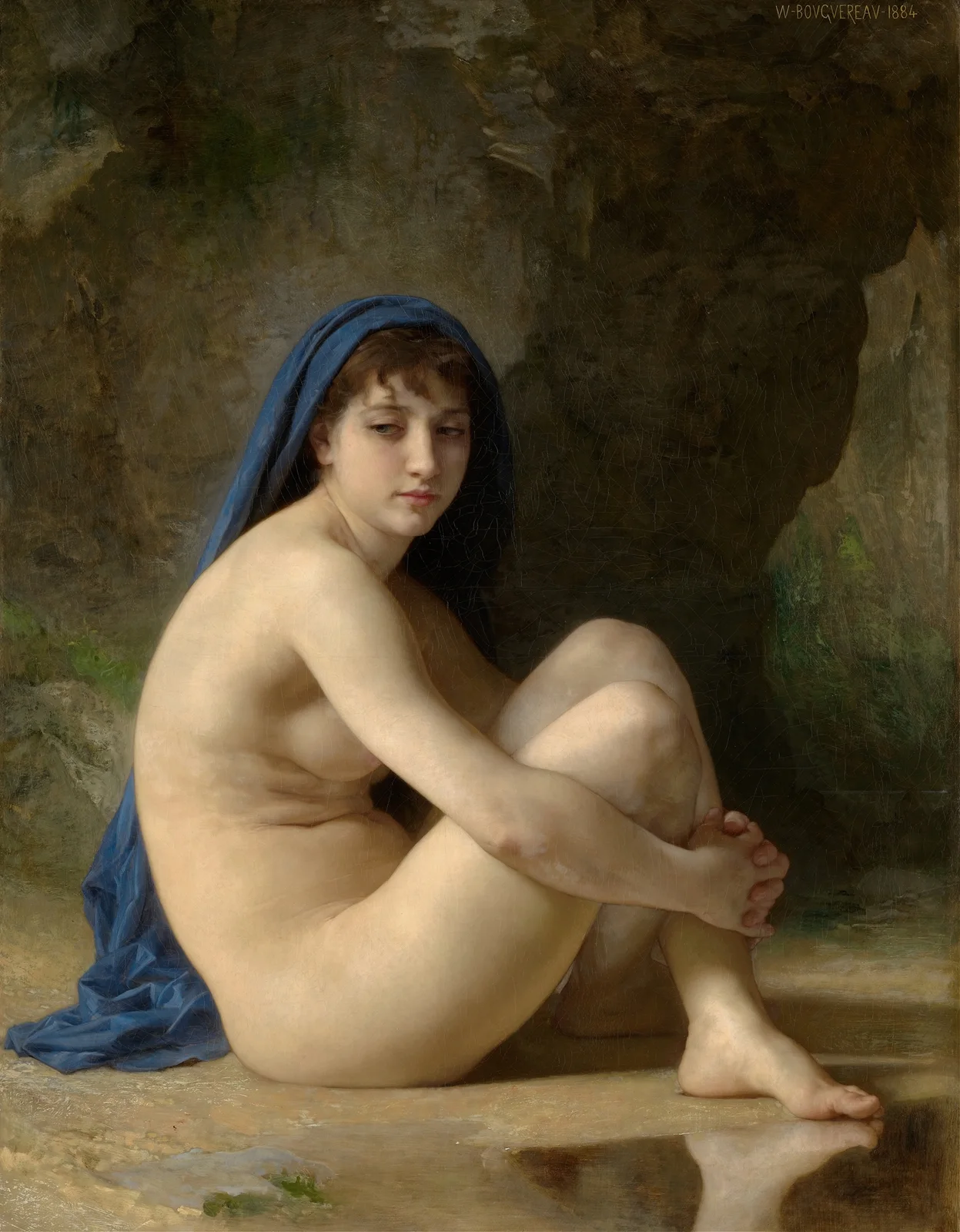 Seated Nude av William Bouguereau