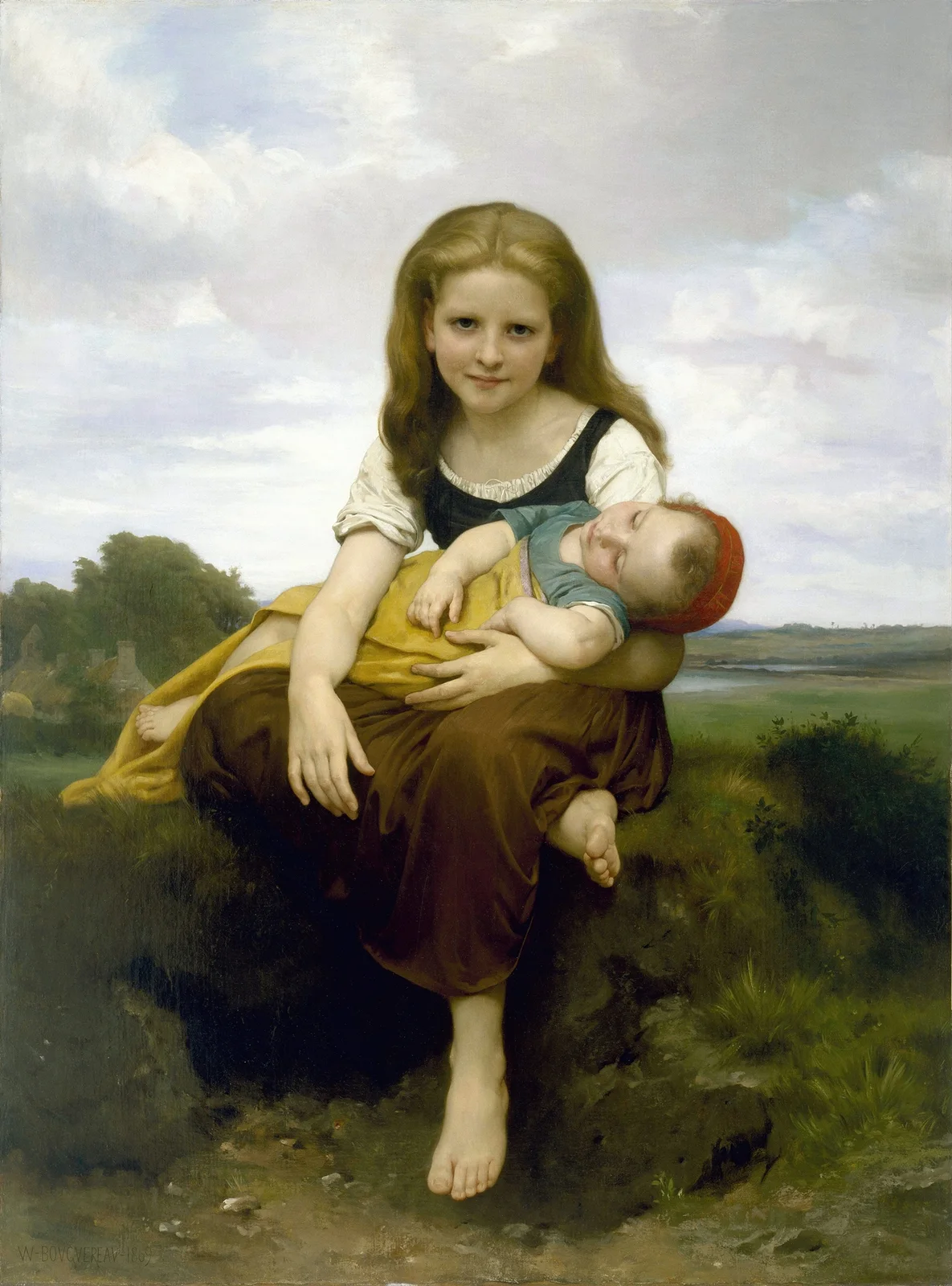 The Elder Sister av William Bouguereau