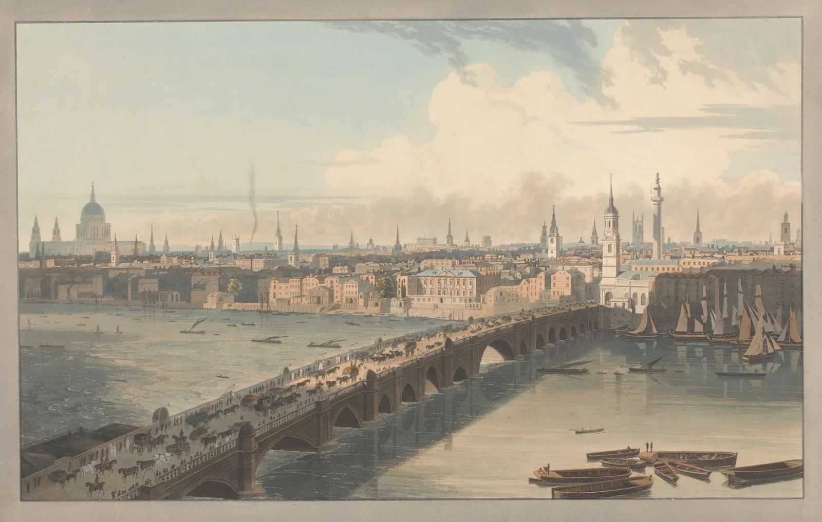 London Bridge av William Daniell