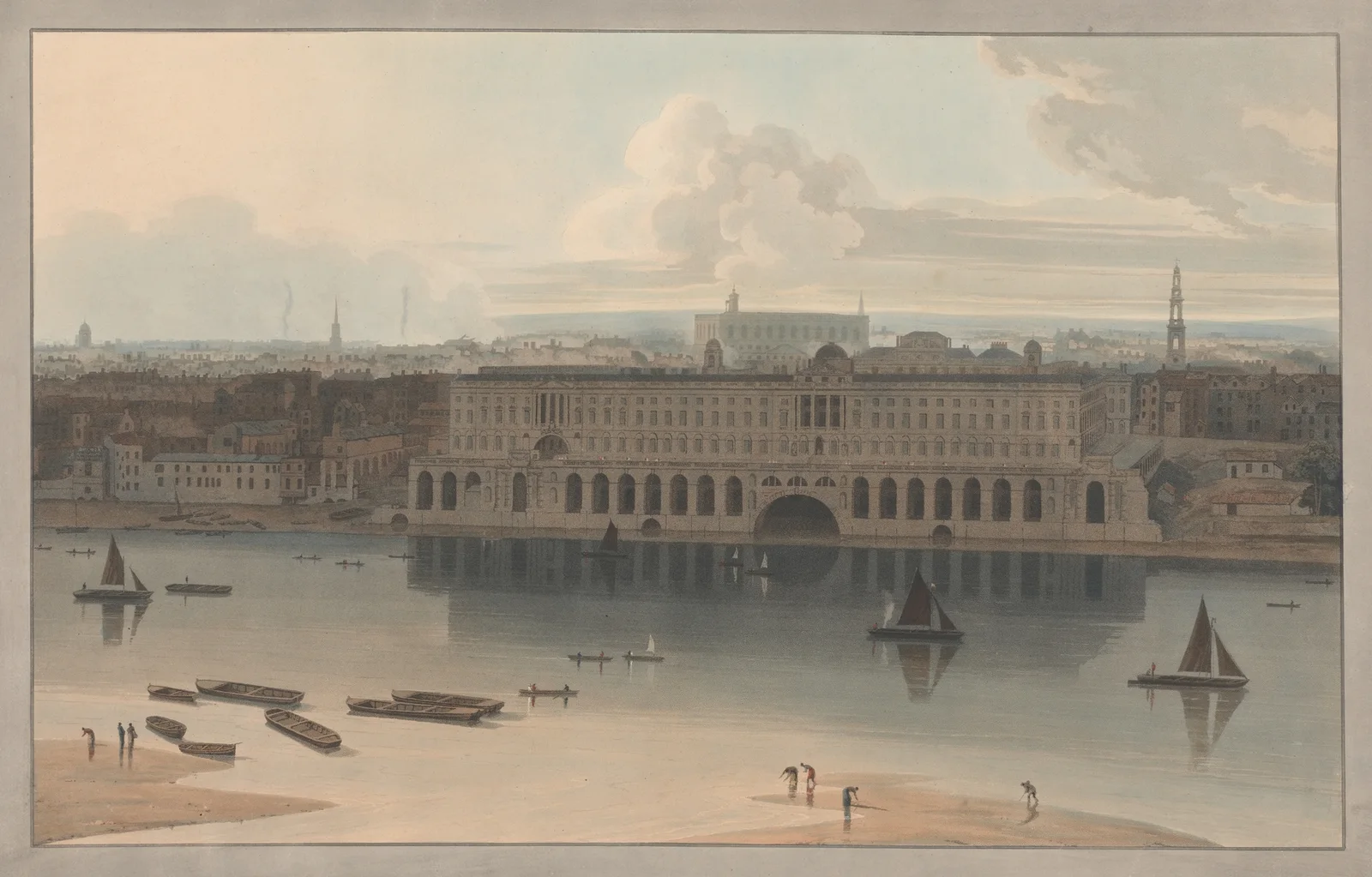 Somerset House av William Daniell