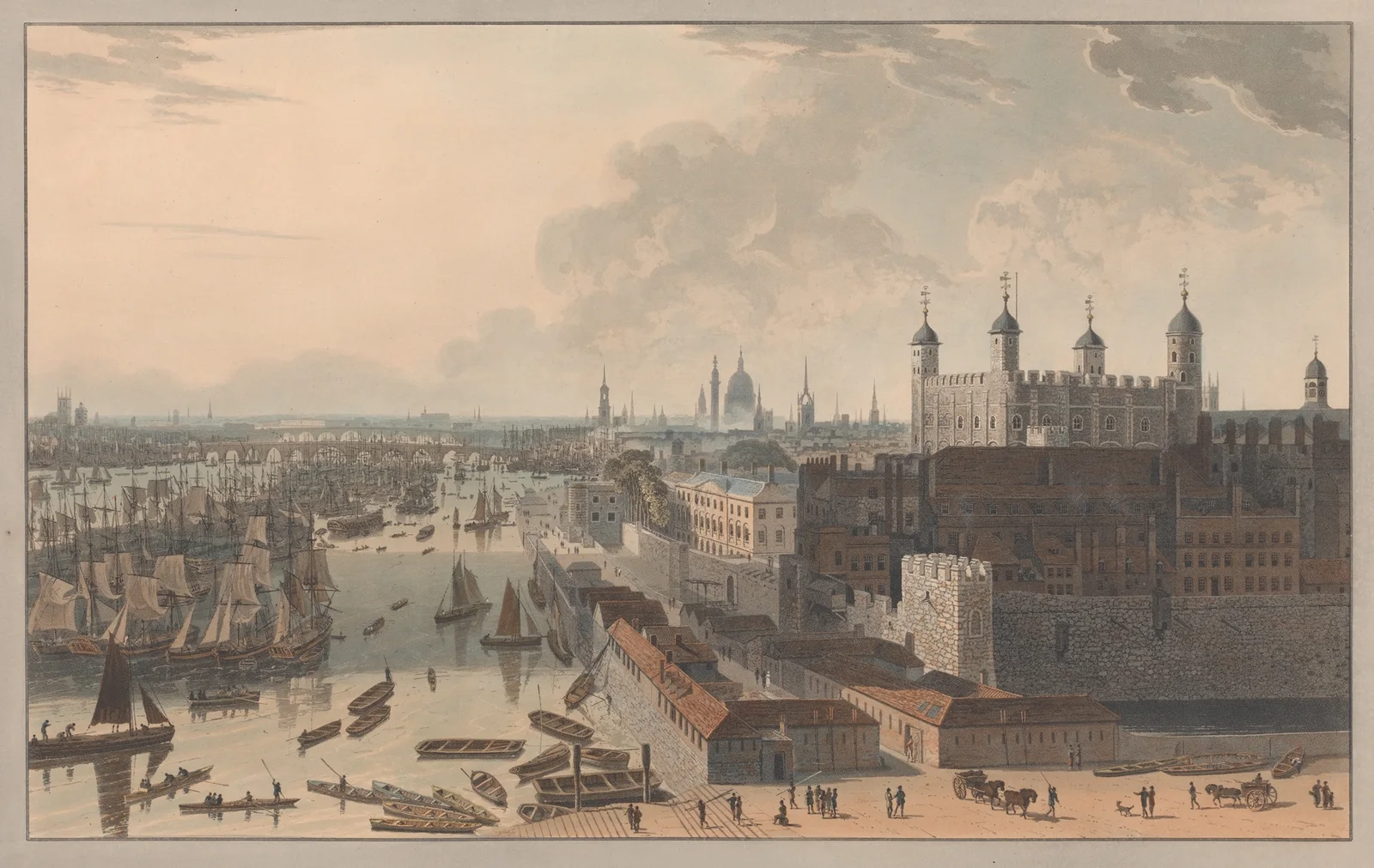 The Pool and the Tower av William Daniell