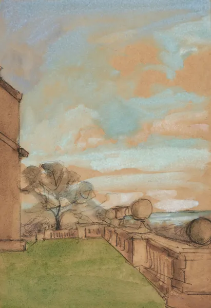 View of Windlestone Hall av Sir William Eden