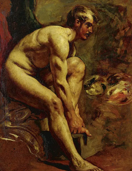 Male Nude av William Etty
