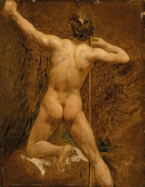 Male nude av William Etty
