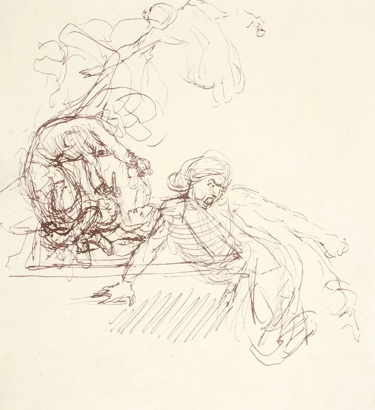 Sheet of Studies av William Etty
