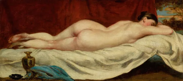 Sleeping Female Nude av William Etty