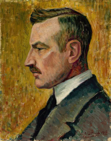 Portrait of Artist Magnus Enckell av Alfred William Finch