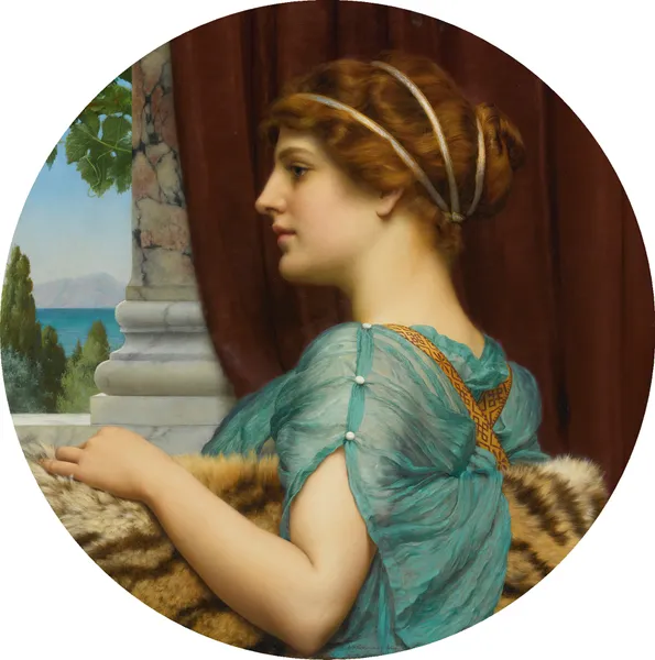 A Pompeian Lady av John William Godward