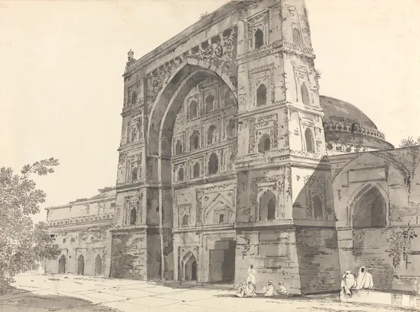Original Drawings for Choix de Vues de L’Inde and Others Pl.07 av William Hodges