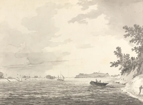 Original Drawings for Choix de Vues de L’Inde and Others Pl.10 av William Hodges