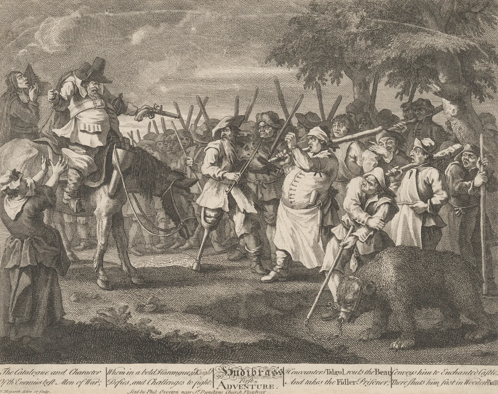 Hudibras’s First Adventure (no.3) av William Hogarth
