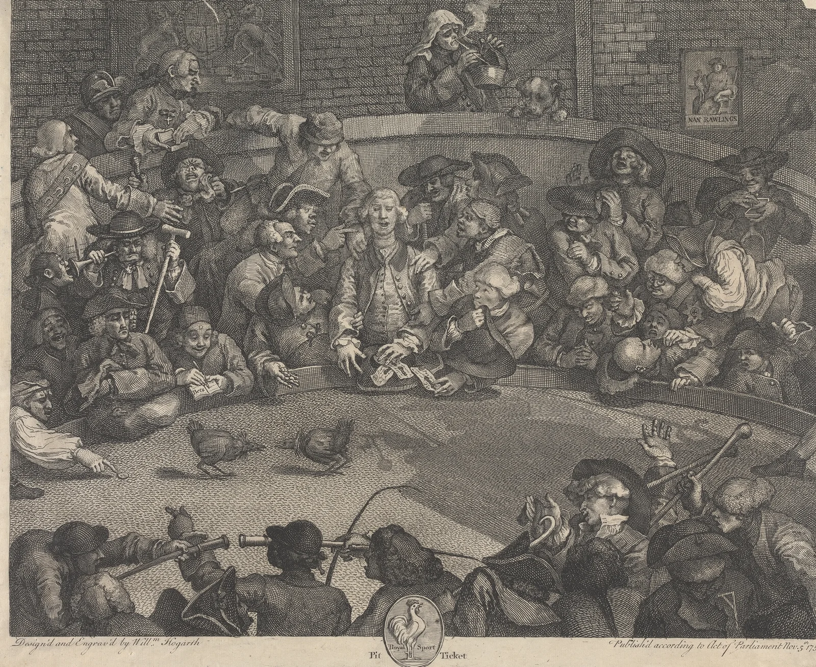 Pit Ticket av William Hogarth