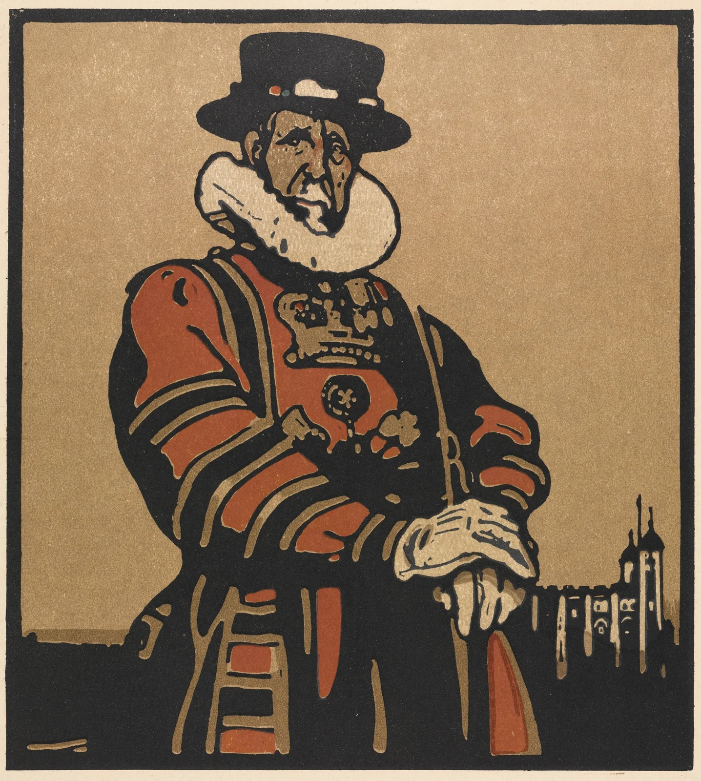 Beefeater av William Nicholson