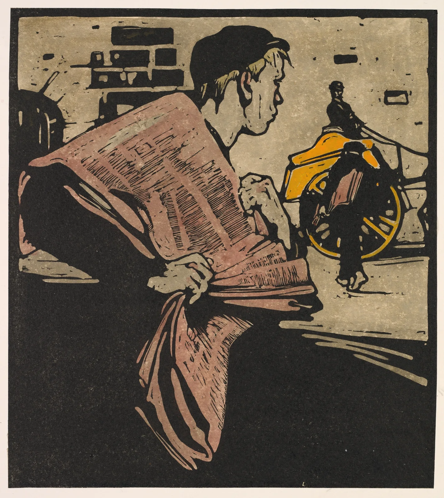 News-boy av William Nicholson