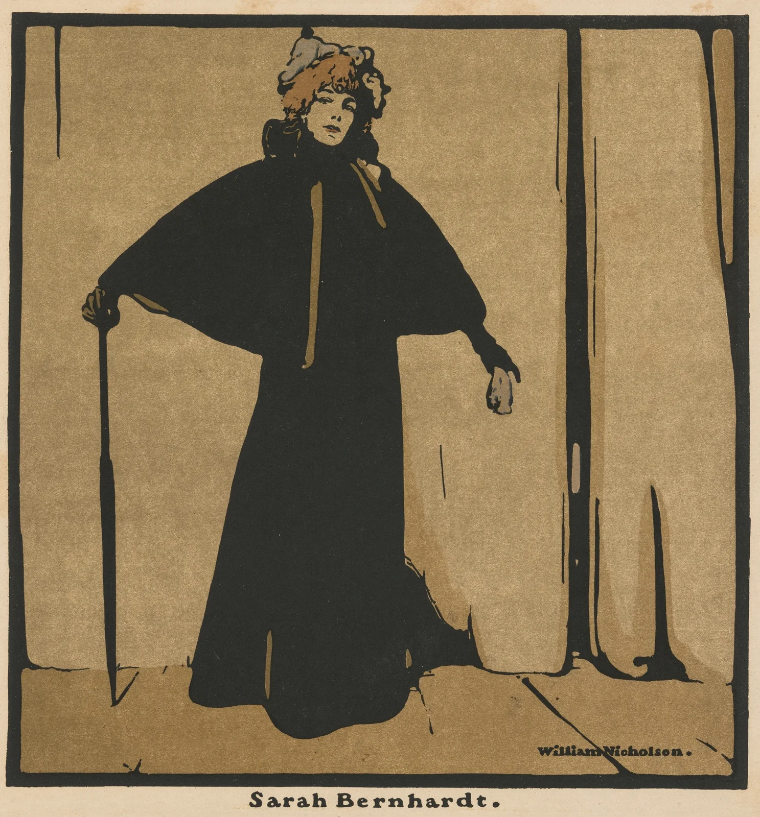 Sarah Bernhardt av William Nicholson