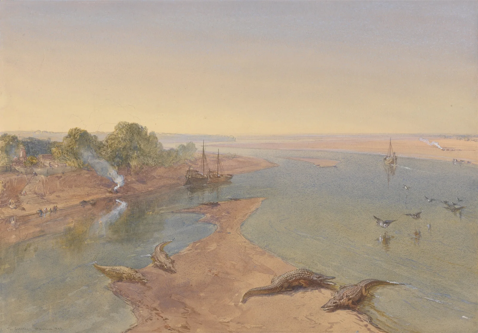 The Ganges av William Simpson