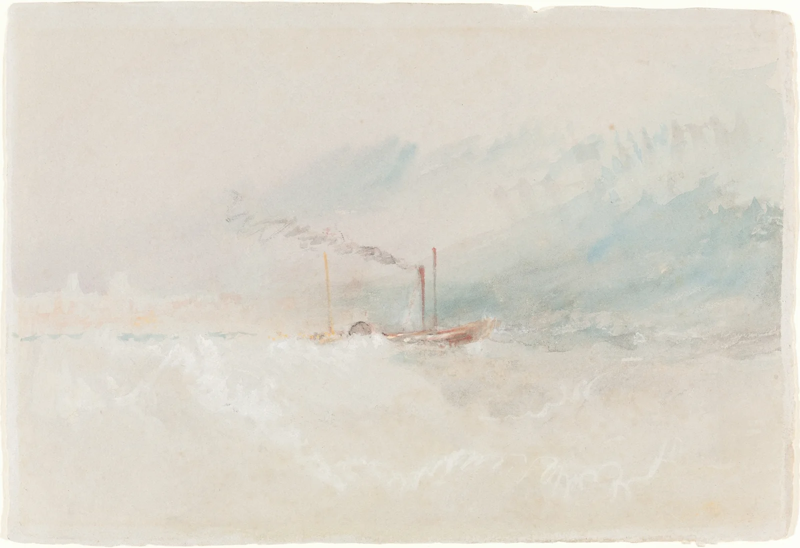 A Packet Boat off Dover av Joseph Mallord William Turner
