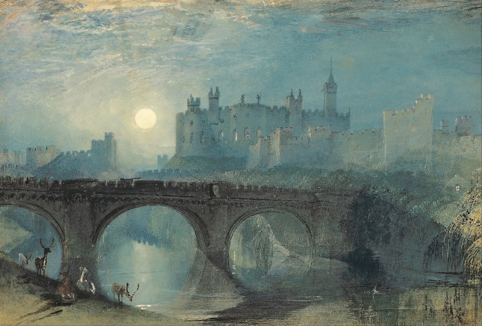 Alnwick Castle av Joseph Mallord William Turner