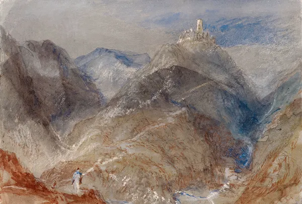 Castle on Height near Geneva av Joseph Mallord William Turner