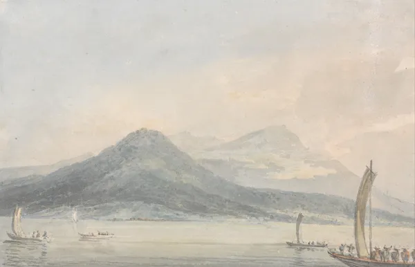 From the Isola Borromena, Lago Maggiore av Joseph Mallord William Turner