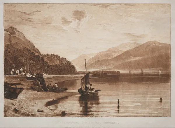 Inverary Pier, Lock Fyne, Morning av Joseph Mallord William Turner