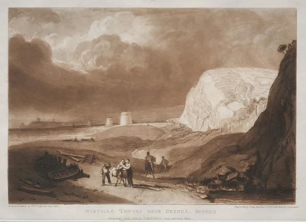 Martello Towers, near Bexhill, Sussex av Joseph Mallord William Turner