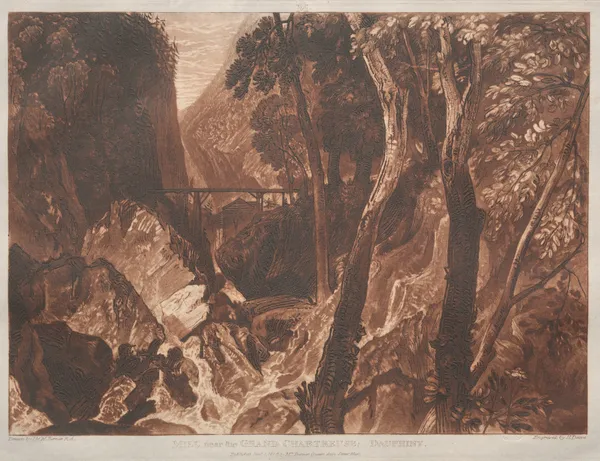 Mill near the Grand Chartreuse, Dauphiny av Joseph Mallord William Turner