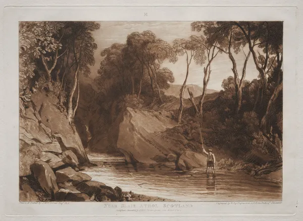 Near Blain Athol, Scotland av Joseph Mallord William Turner