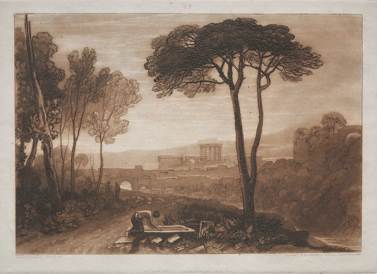 Scene in the Campagna av Joseph Mallord William Turner