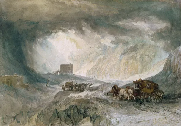 Snowstorm, Mont Cenis av Joseph Mallord William Turner