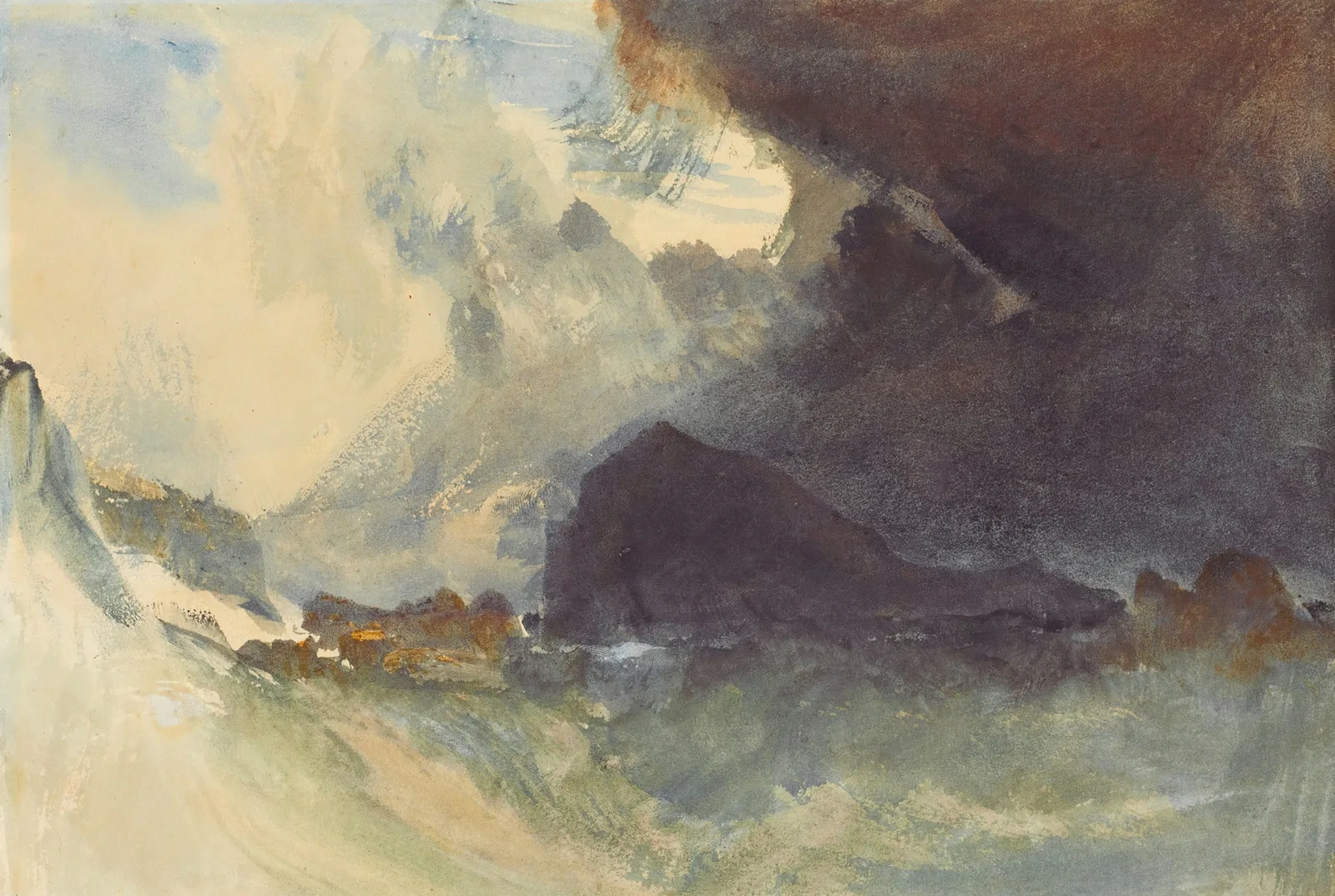 The Mewstone, Devon av Joseph Mallord William Turner