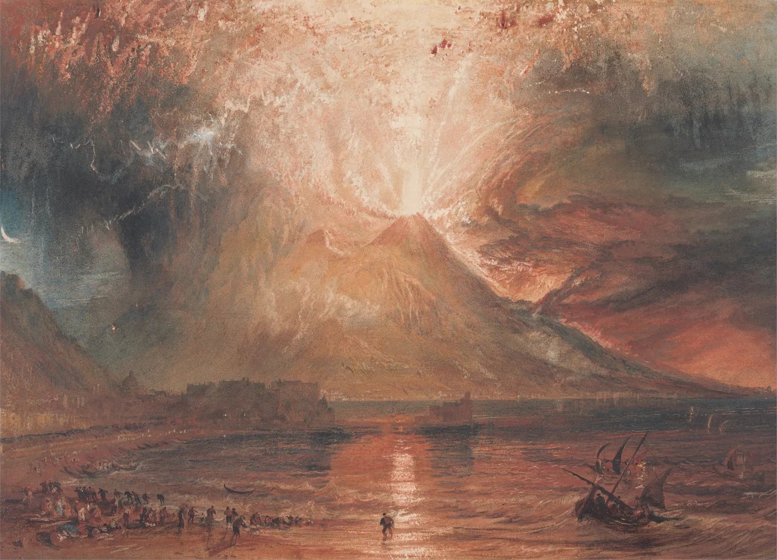 Vesuvius in Eruption av Joseph Mallord William Turner