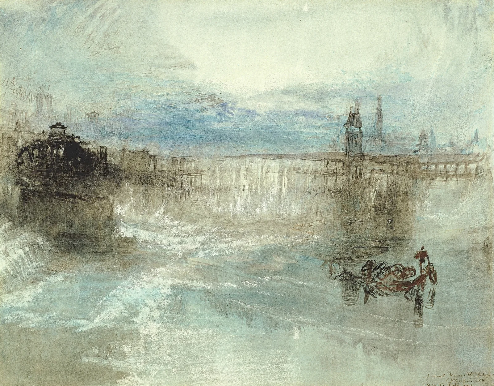 View of Lucerne av Joseph Mallord William Turner