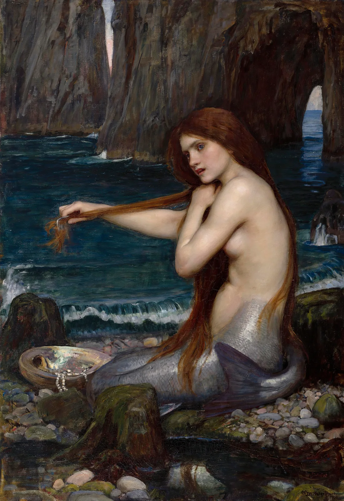 A Mermaid av John William Waterhouse