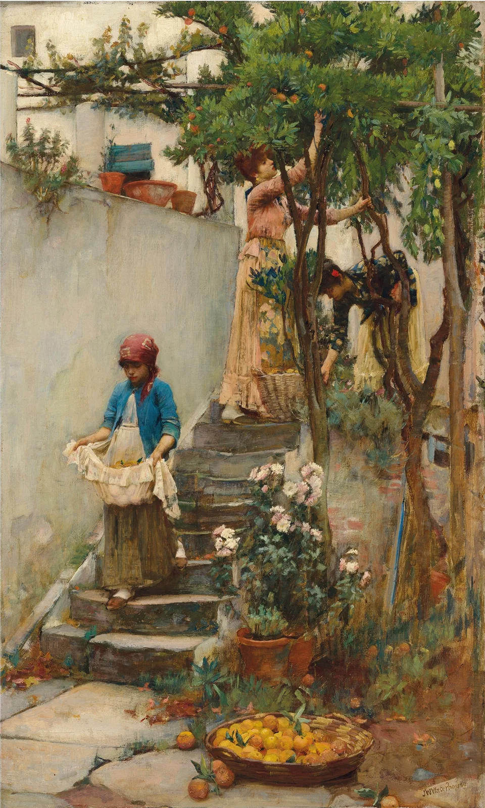 An Orange Garden av John William Waterhouse
