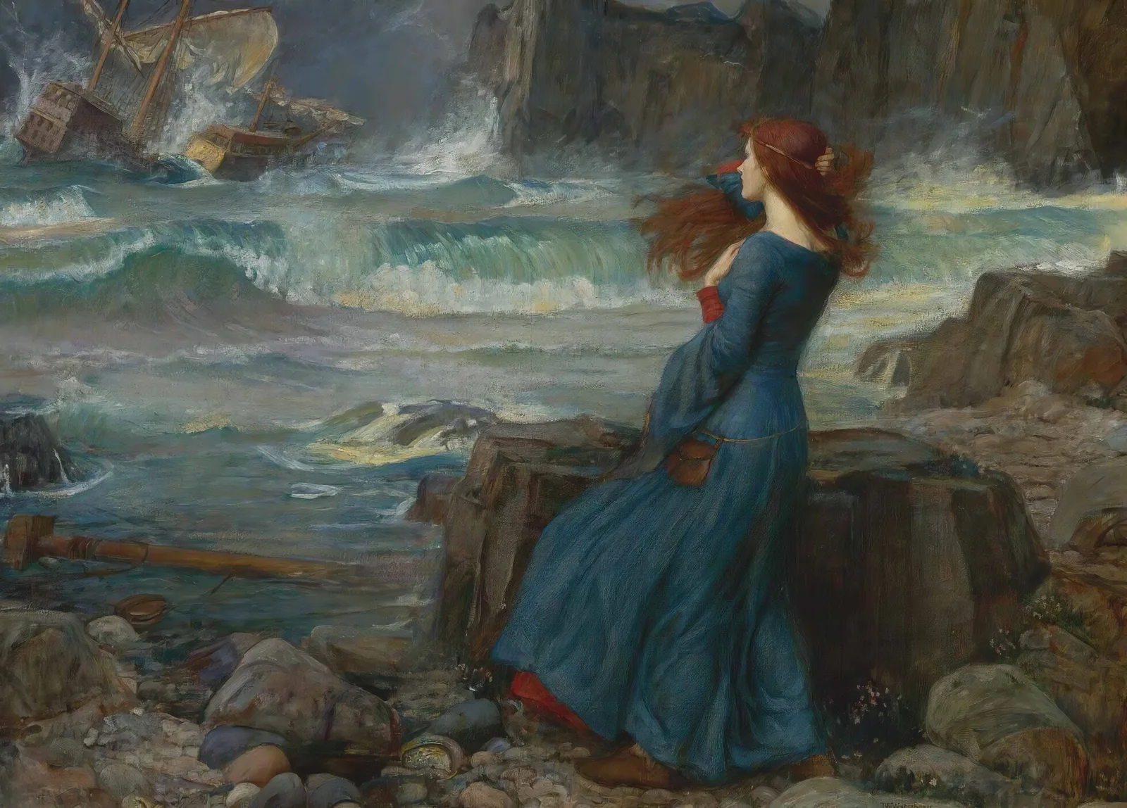Miranda-The Tempest av John William Waterhouse