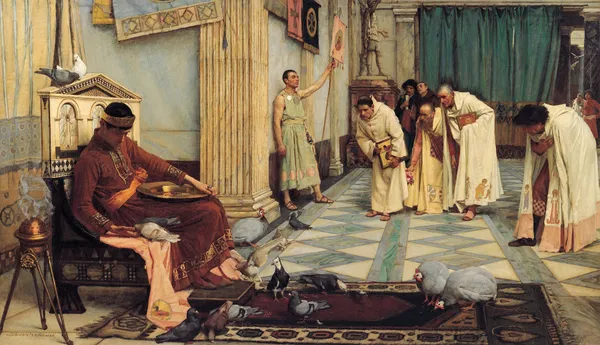 The Favourites Of The Emperor Honorius, 1883 av John William Waterhouse