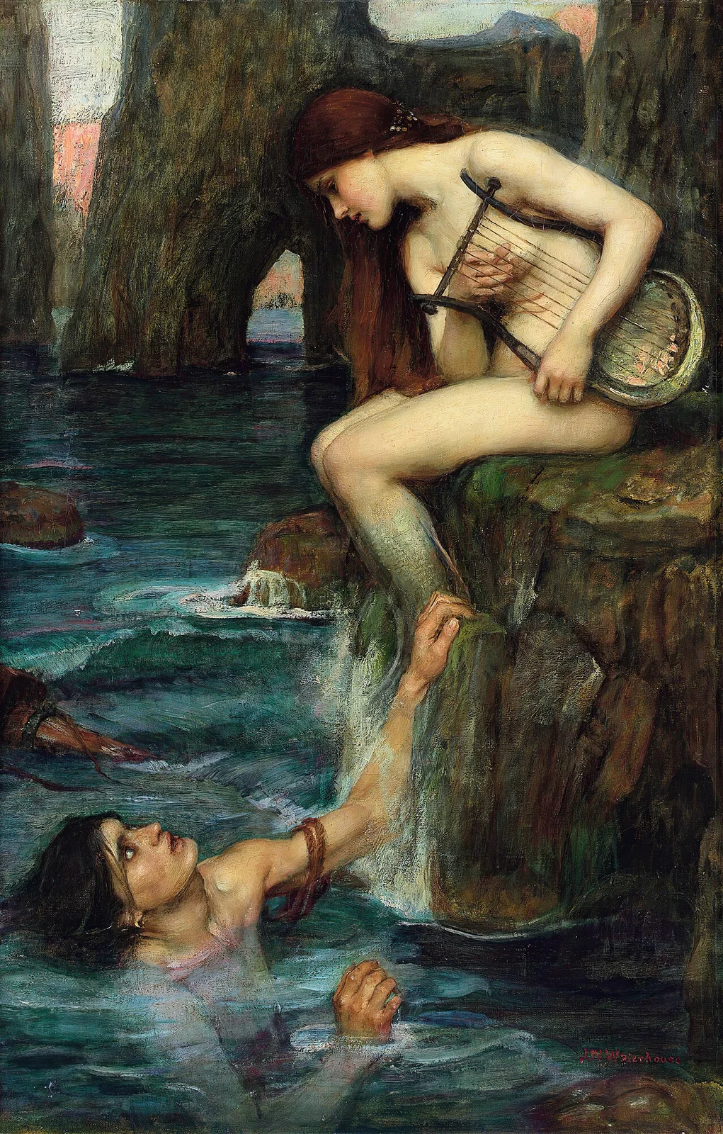 The Siren av John William Waterhouse