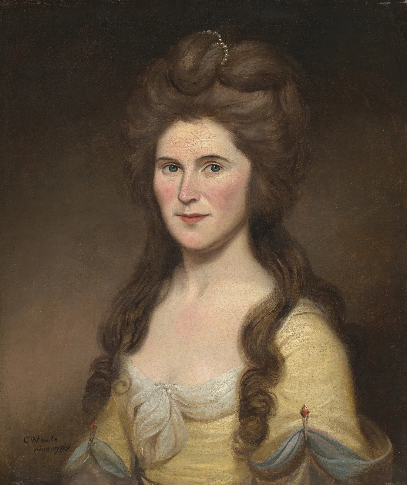 Rebecca Bryan White (Mrs. John White) av Charles Willson Peale