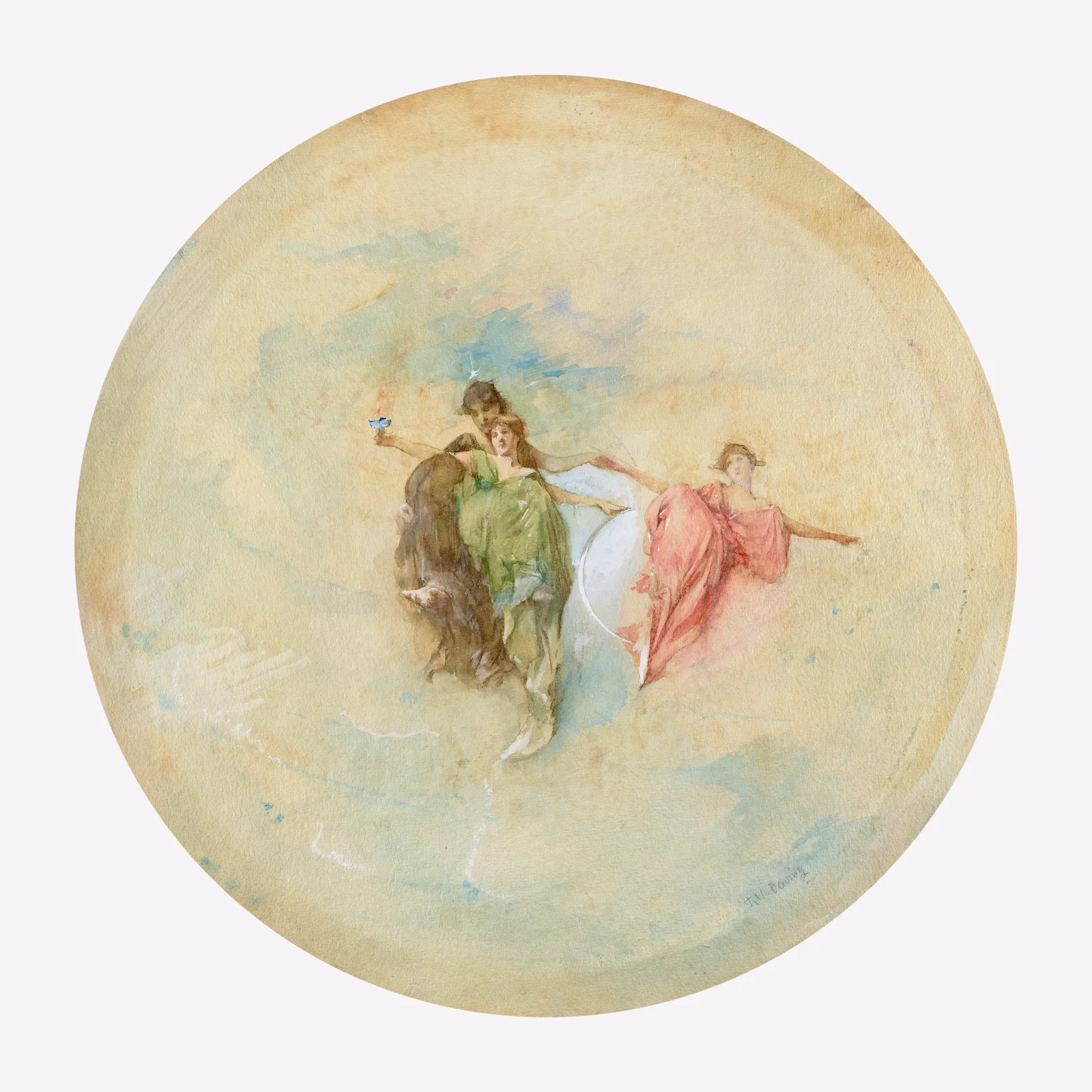 Dawn av Thomas Wilmer Dewing