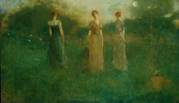 In the Garden av Thomas Wilmer Dewing