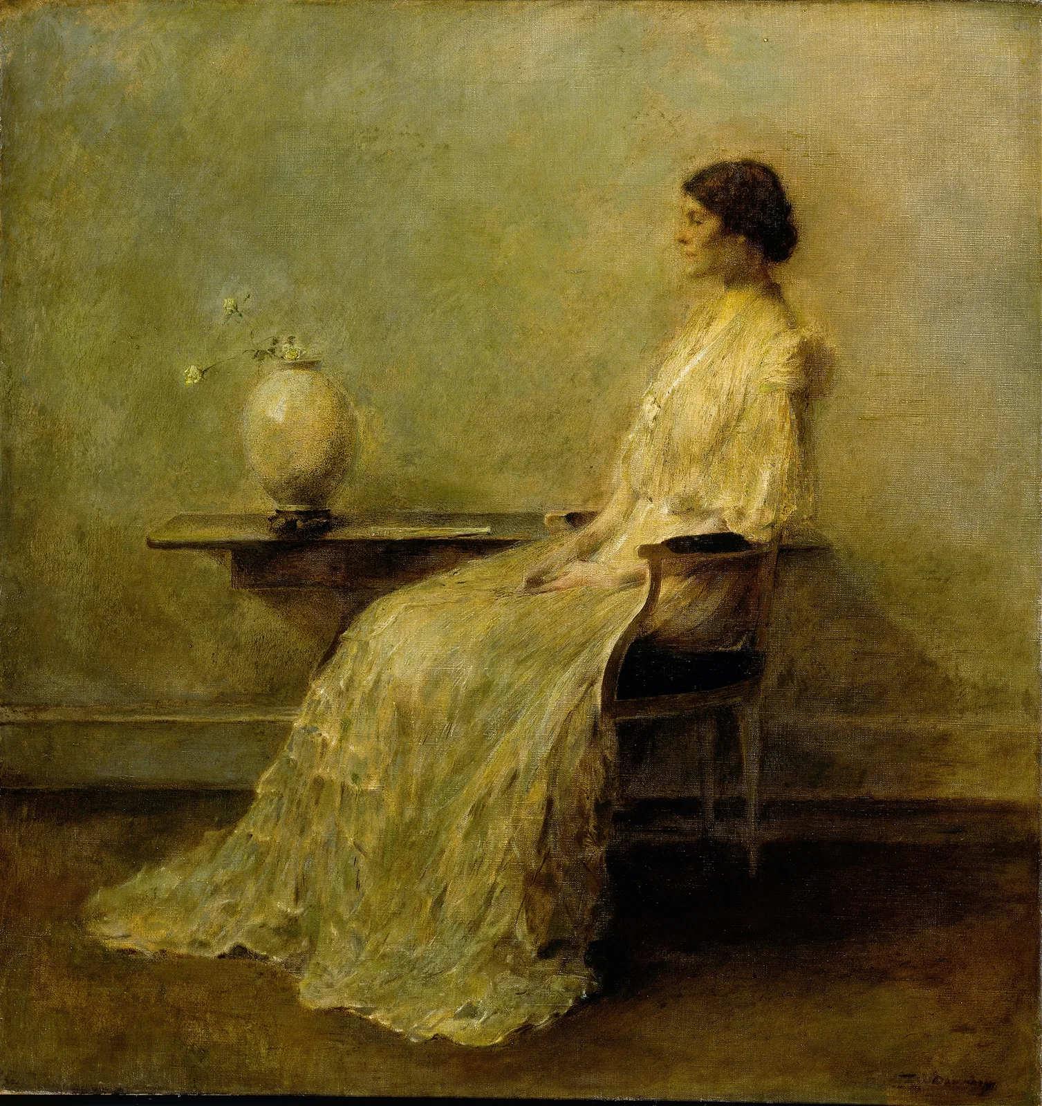 Lady in White (No. 2) av Thomas Wilmer Dewing