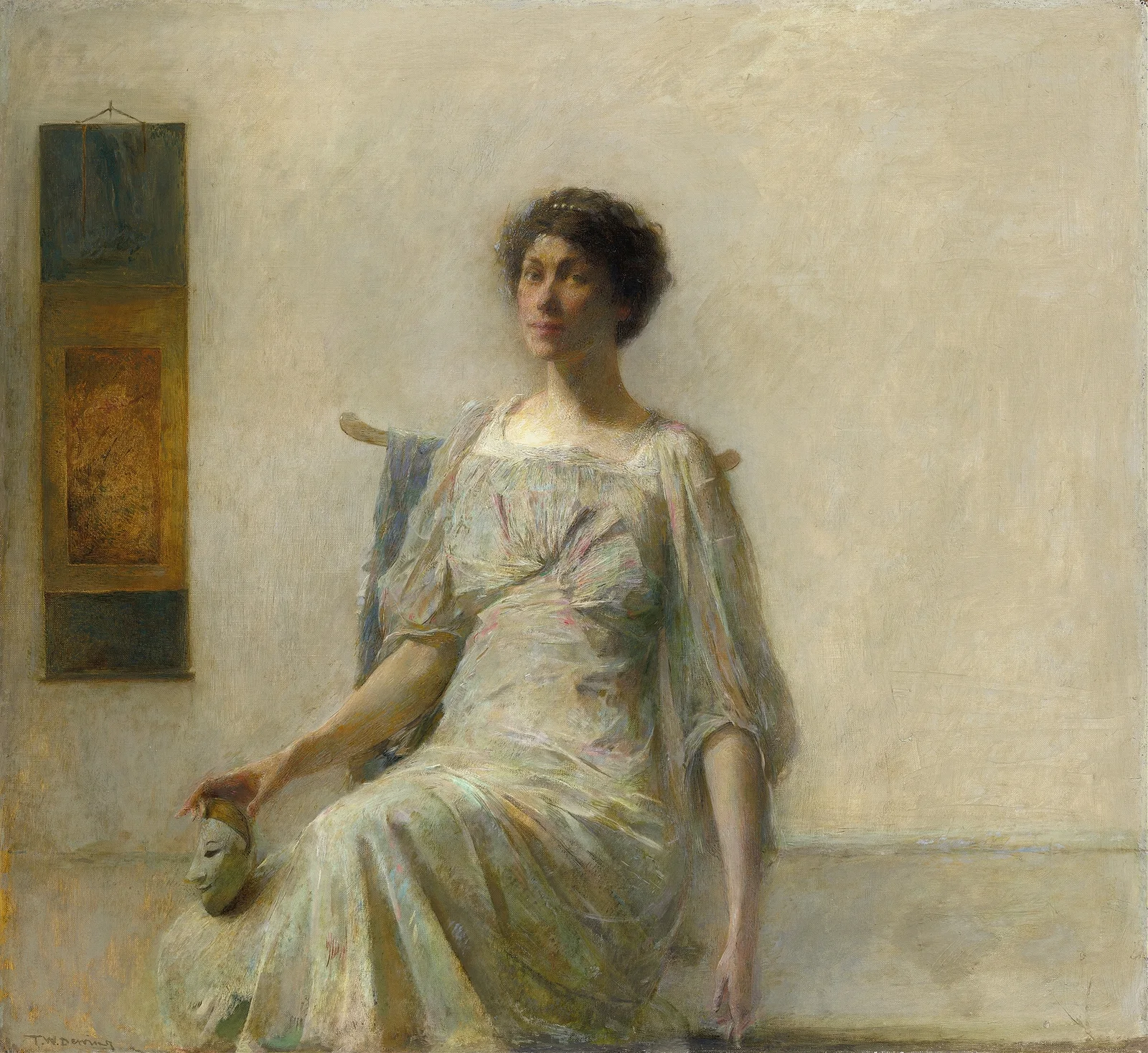 Lady with a Mask av Thomas Wilmer Dewing