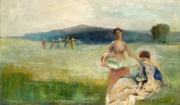 Spring av Thomas Wilmer Dewing