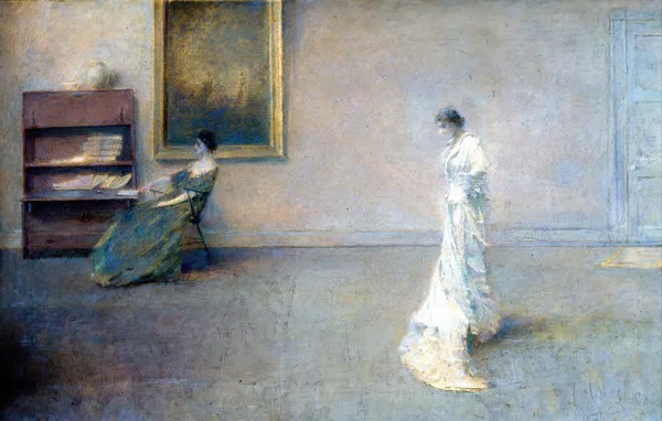 The White Dress av Thomas Wilmer Dewing