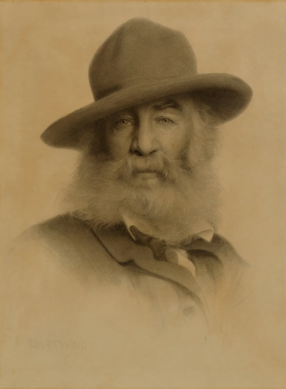 Walt Whitman av Thomas Wilmer Dewing
