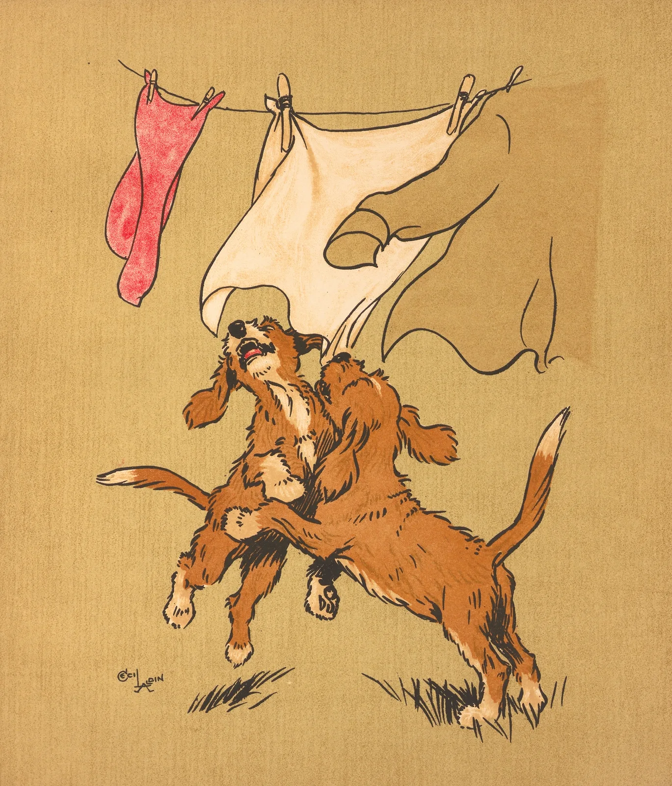 Washing av Cecil Charles Windsor Aldin