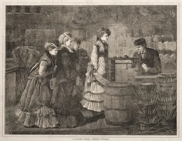 A Country Store, Getting Weighed av Winslow Homer