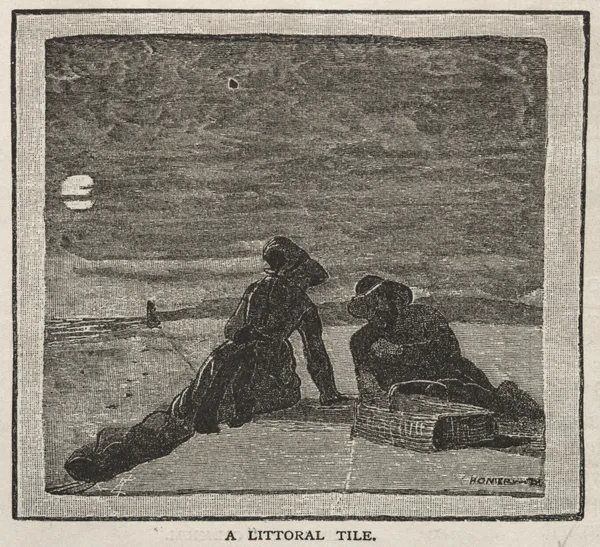 A Littoral Tile av Winslow Homer